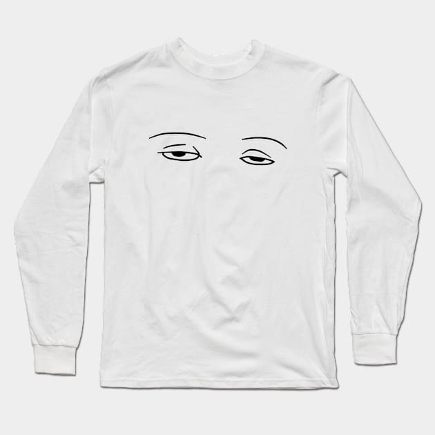 Tired Eyes Long Sleeve T-Shirt by Articl29